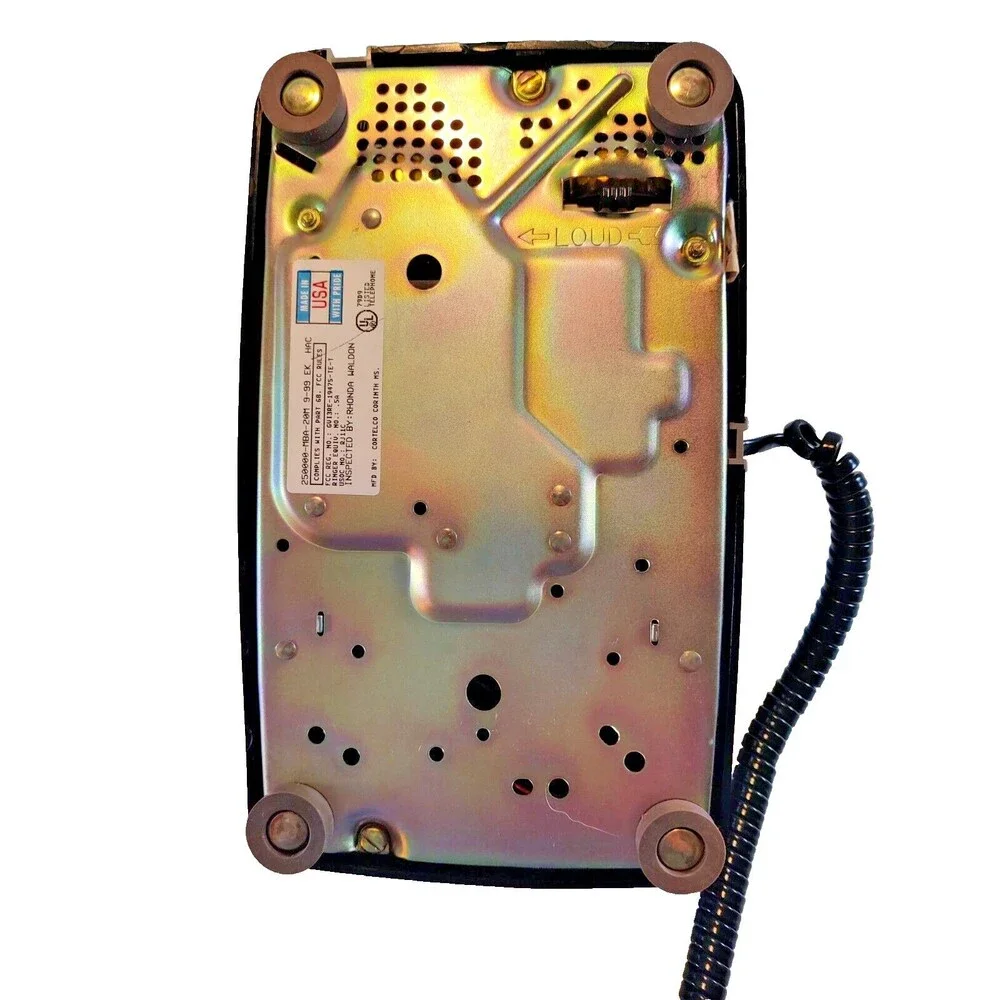 Vintage Cortelco 250000-VBA-20MD Black Push Button Telephone Desktop Phone USA - Picture 11 of 13